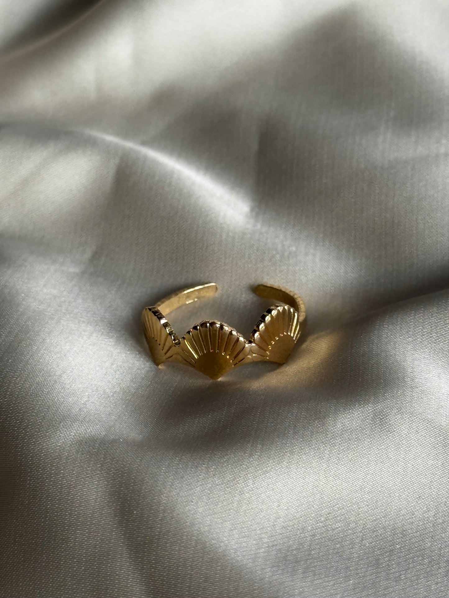 Scallop shell ring
