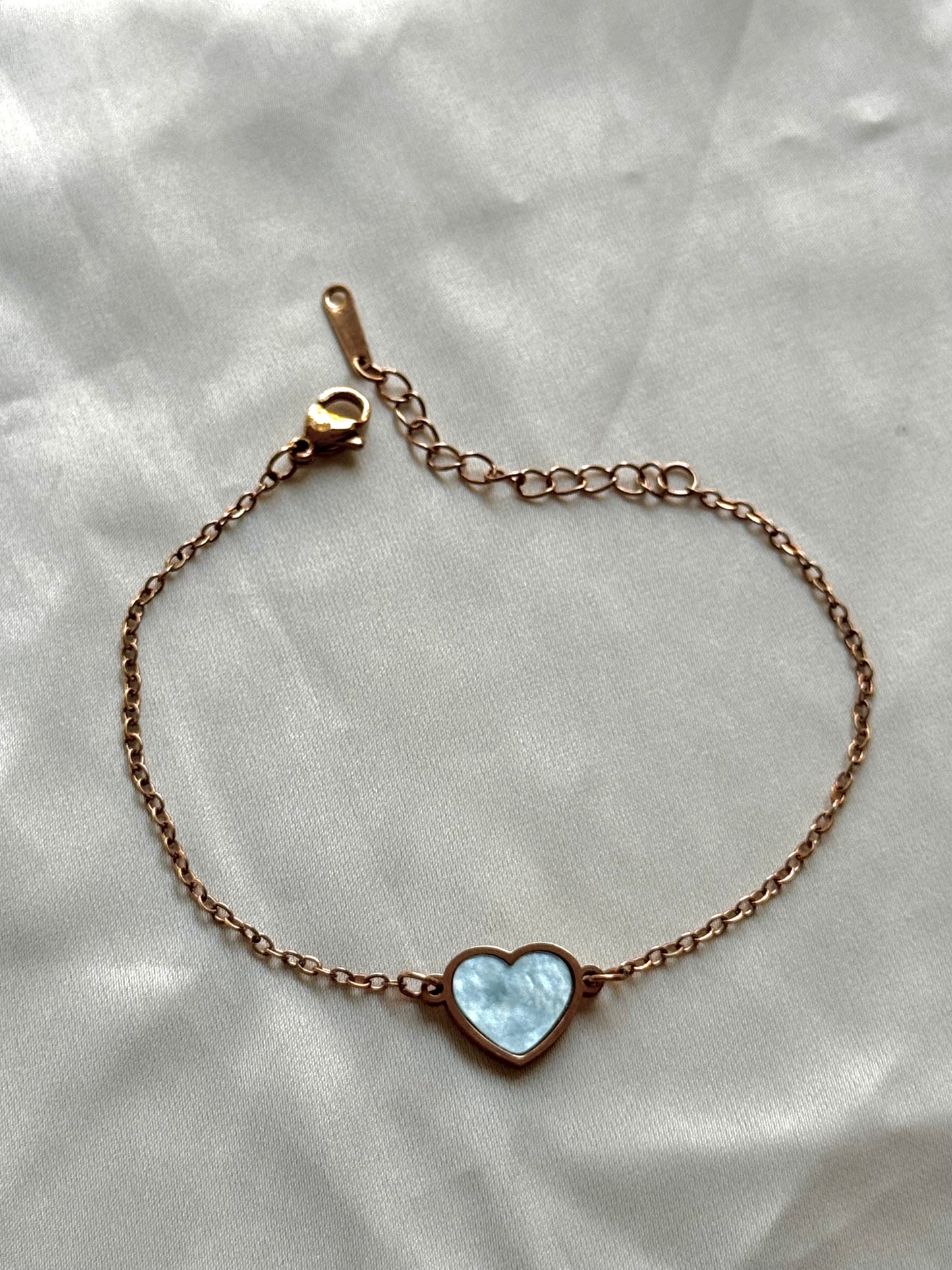 Azure Heart Bracelet