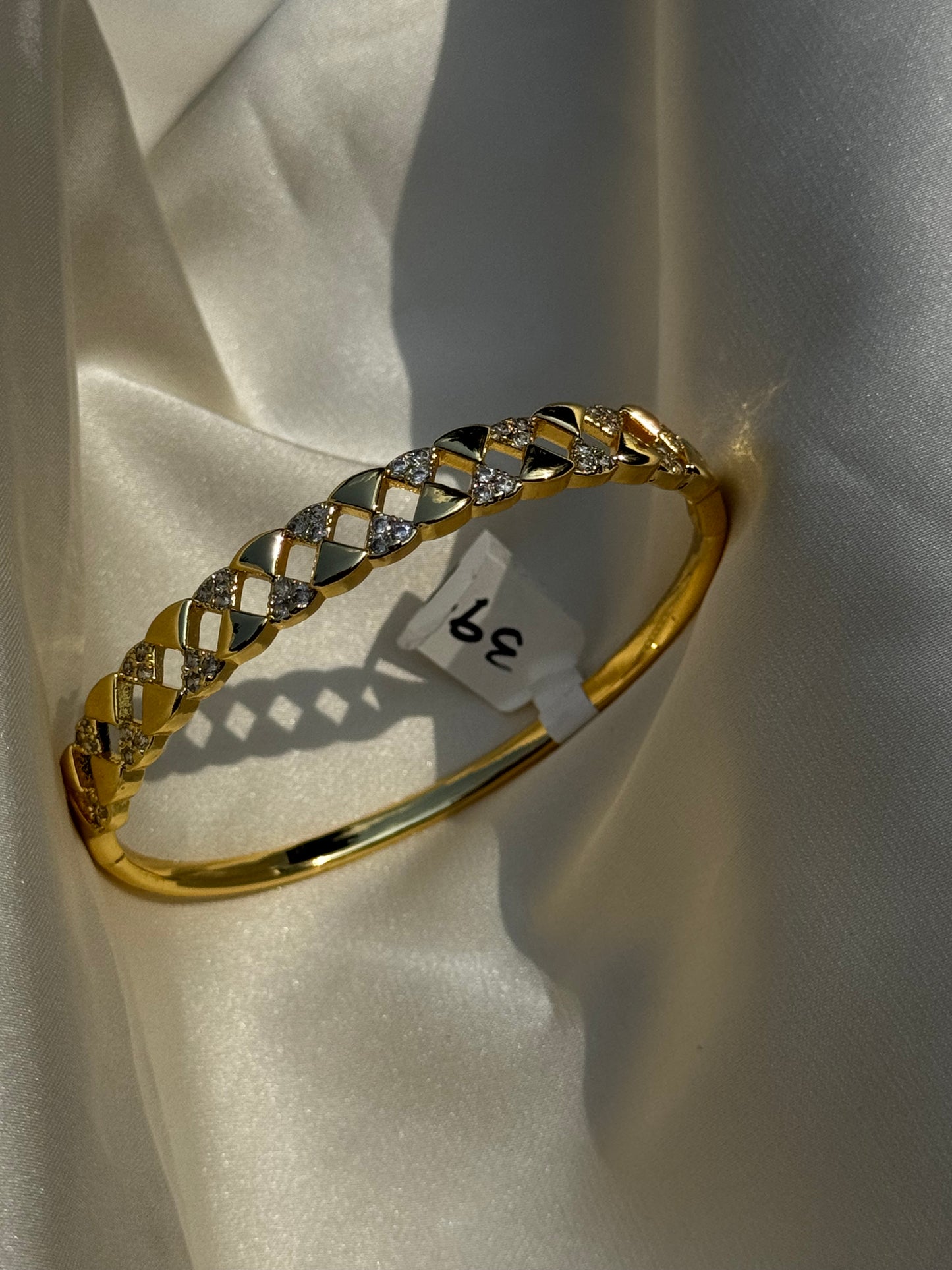 Gold Cross Bangle