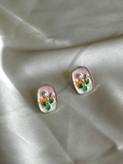 Twilight Garden Oval studs