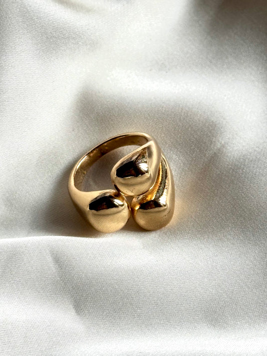 Abstract Teardrop Ring