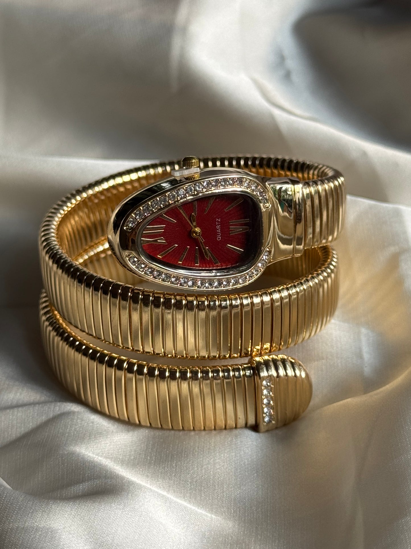 Gold Spiral Watch