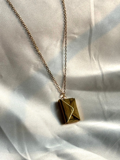Letter Box Pendant Necklace
