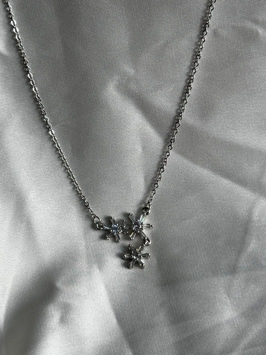 Snowflake Cluster Necklace