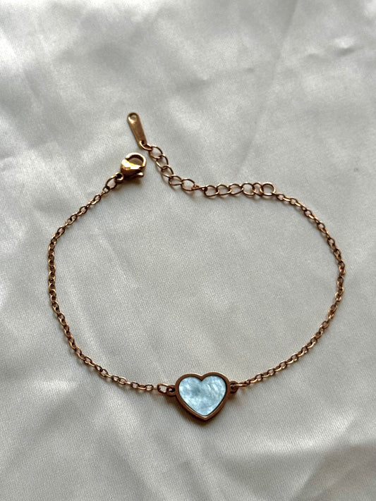Azure Heart Bracelet
