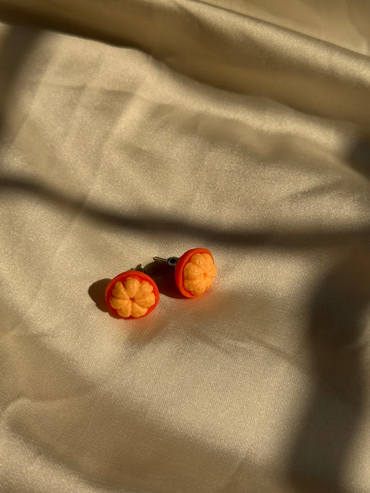 Orange Mandarin Studs