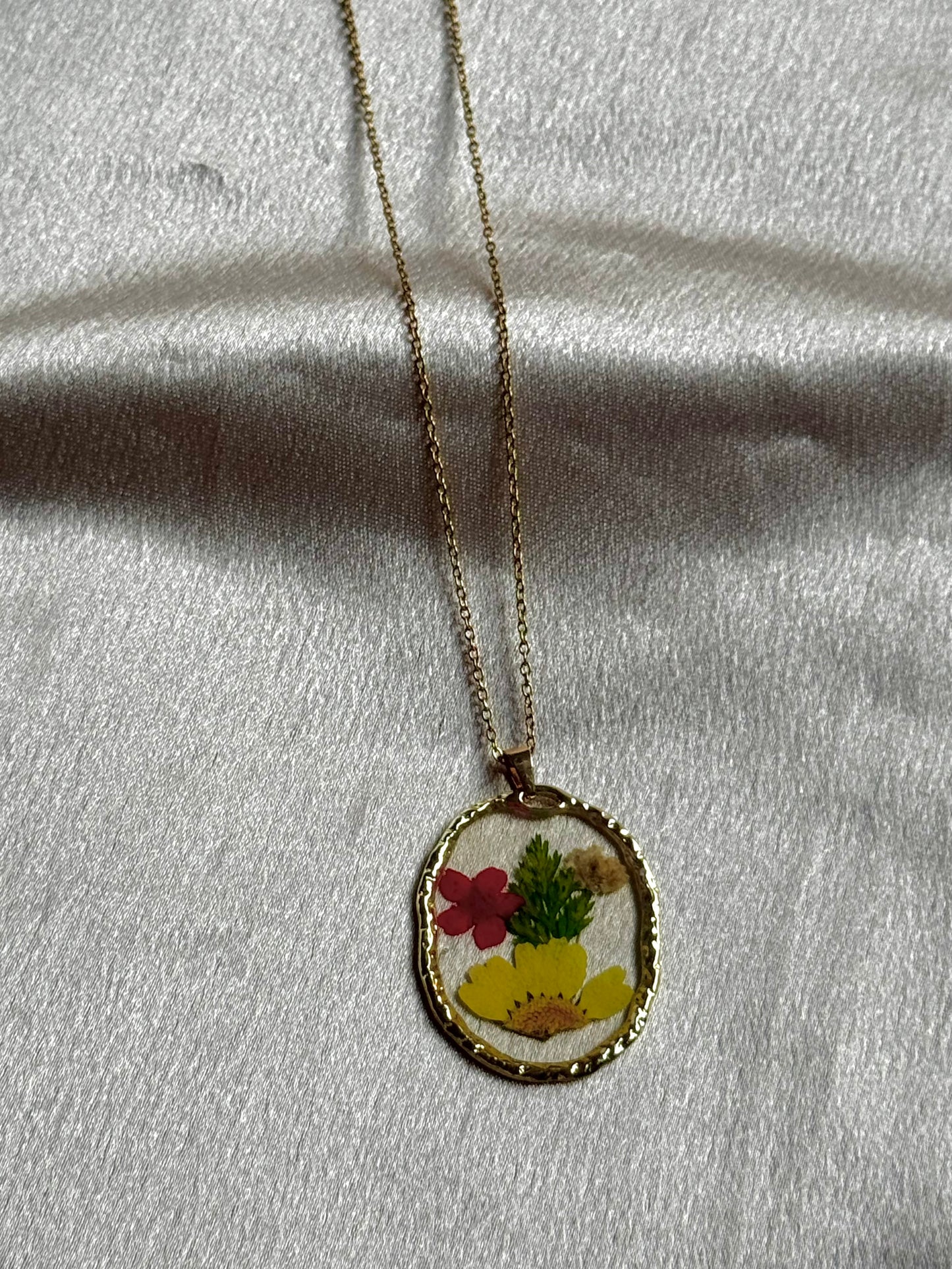 Pressed Flower Pendant chain