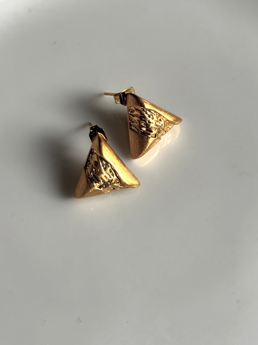Ember Triangle Earrings